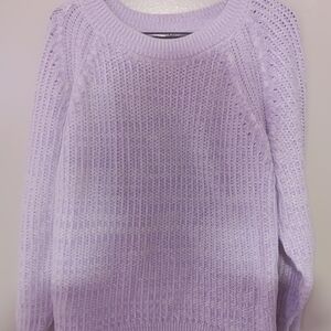 Ava & Viv Light Purple Women's Sweater Size 1X